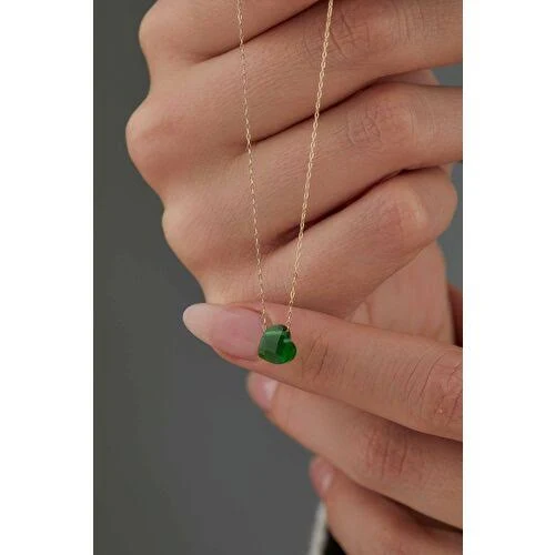 14 Ayar Pullu Altin Kolye